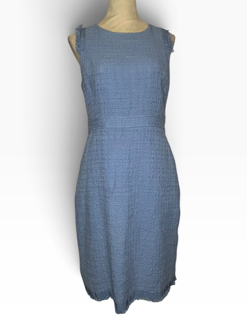 J.Crew Cotton Raw Edge Fringe Sheath Dress